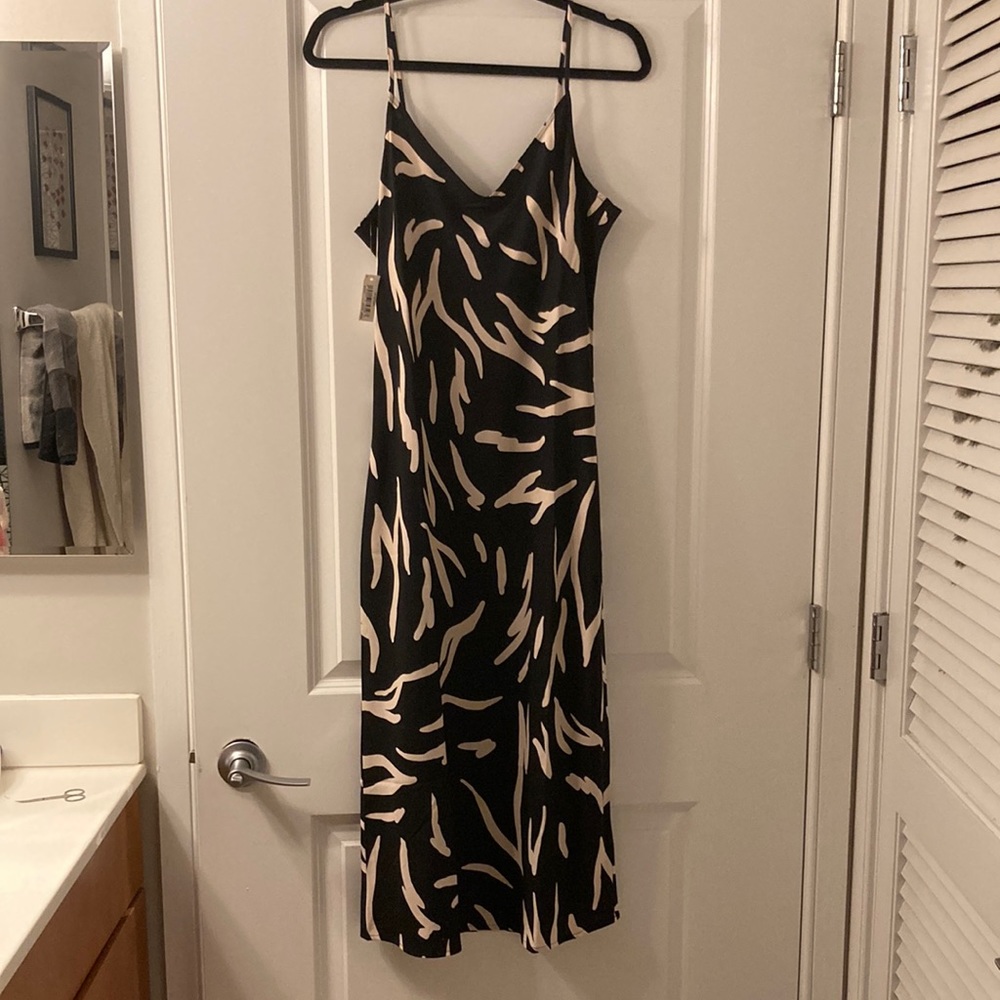 Daily Ritual Black Print Dress